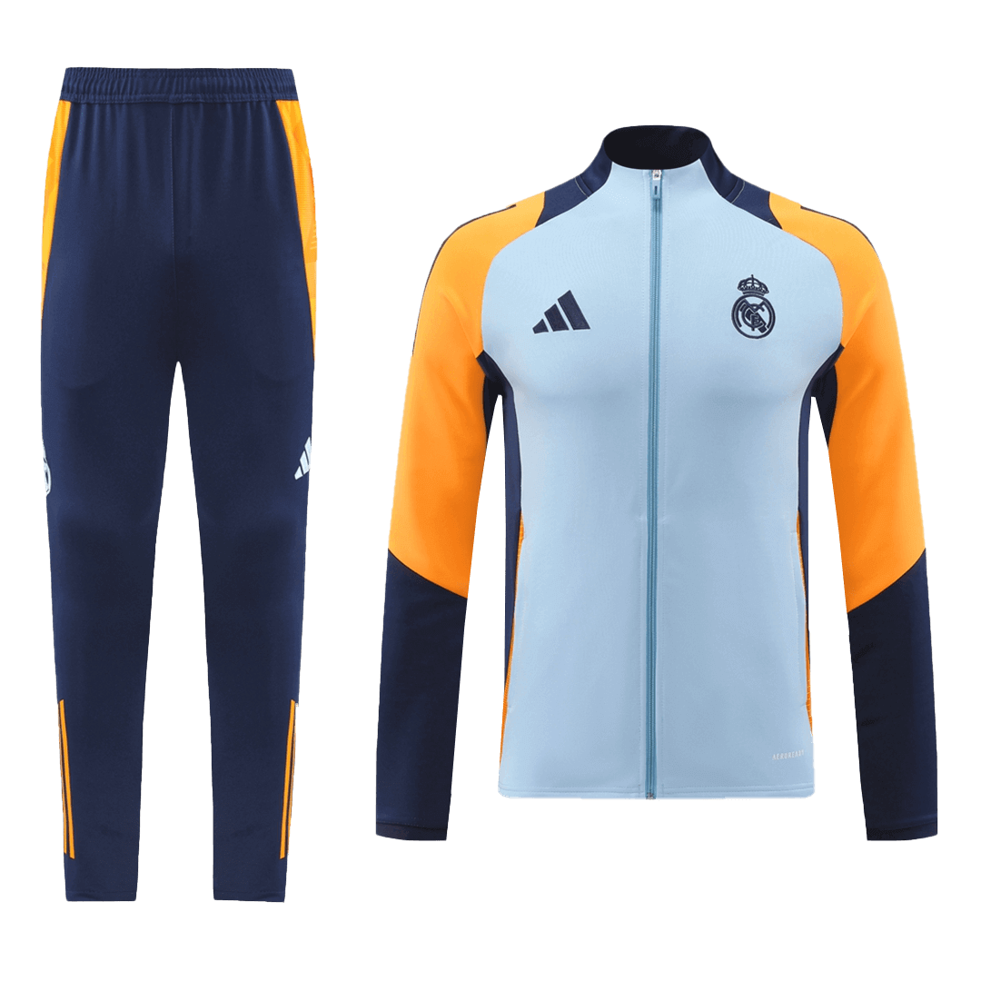 Real Madrid Soccer Jacket + Pants Replica Gray 2024/25 Youth