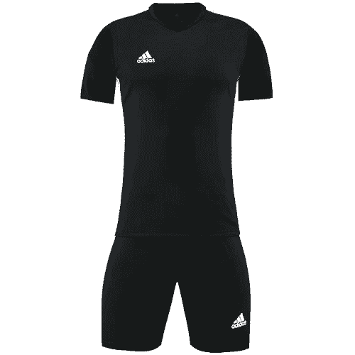 Customize Team Soccer Jersey + Short Replica Black 721 2025/26 Mens