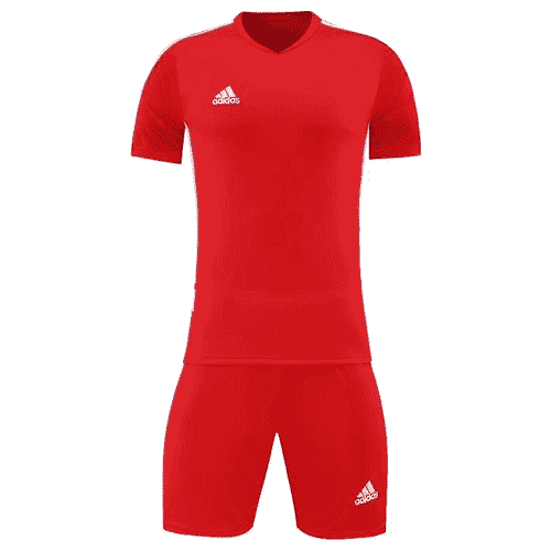 Customize Team Soccer Jersey + Short Replica Red 721 2025/26 Mens